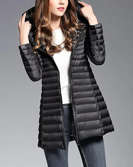 Women's Stylish Hooded Down Jacket