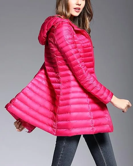 Women's Stylish Hooded Down Jacket