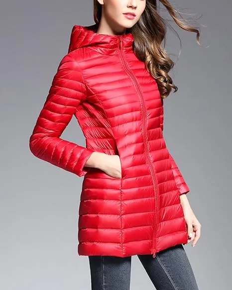 Women's Stylish Hooded Down Jacket